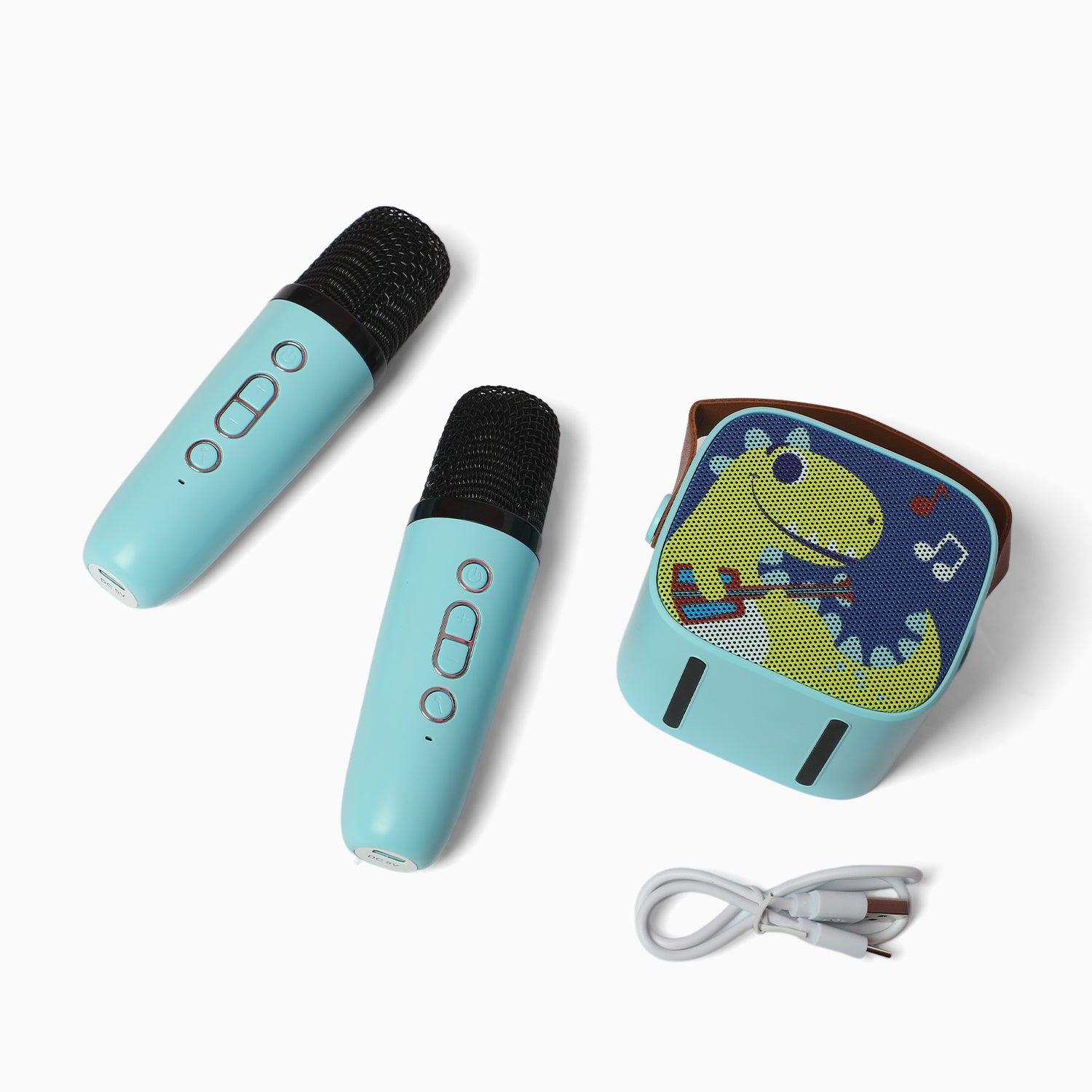 Dino 2 wireless microphone Bluetooth karaoke speaker kit - Kidspark